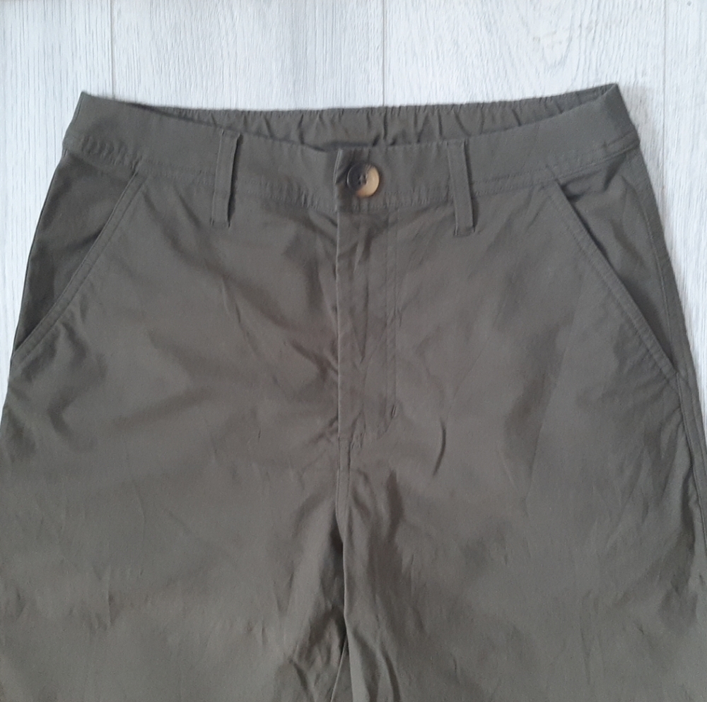 Vuori Getaway Carpenter Pants Womens Small Green High Rise Wide Leg Fit - Picture 3 of 8